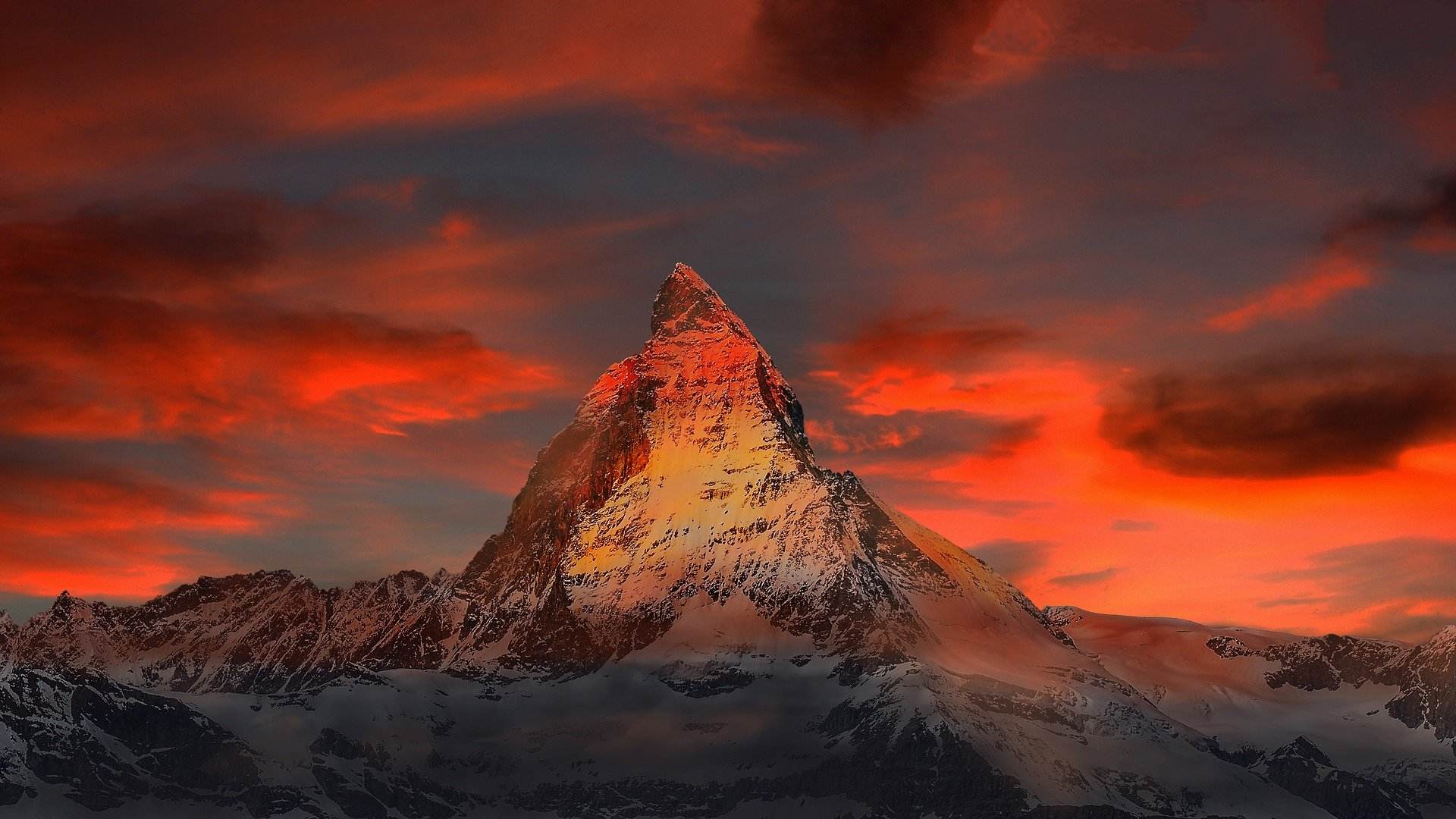 Ein Berg in der Schweiz